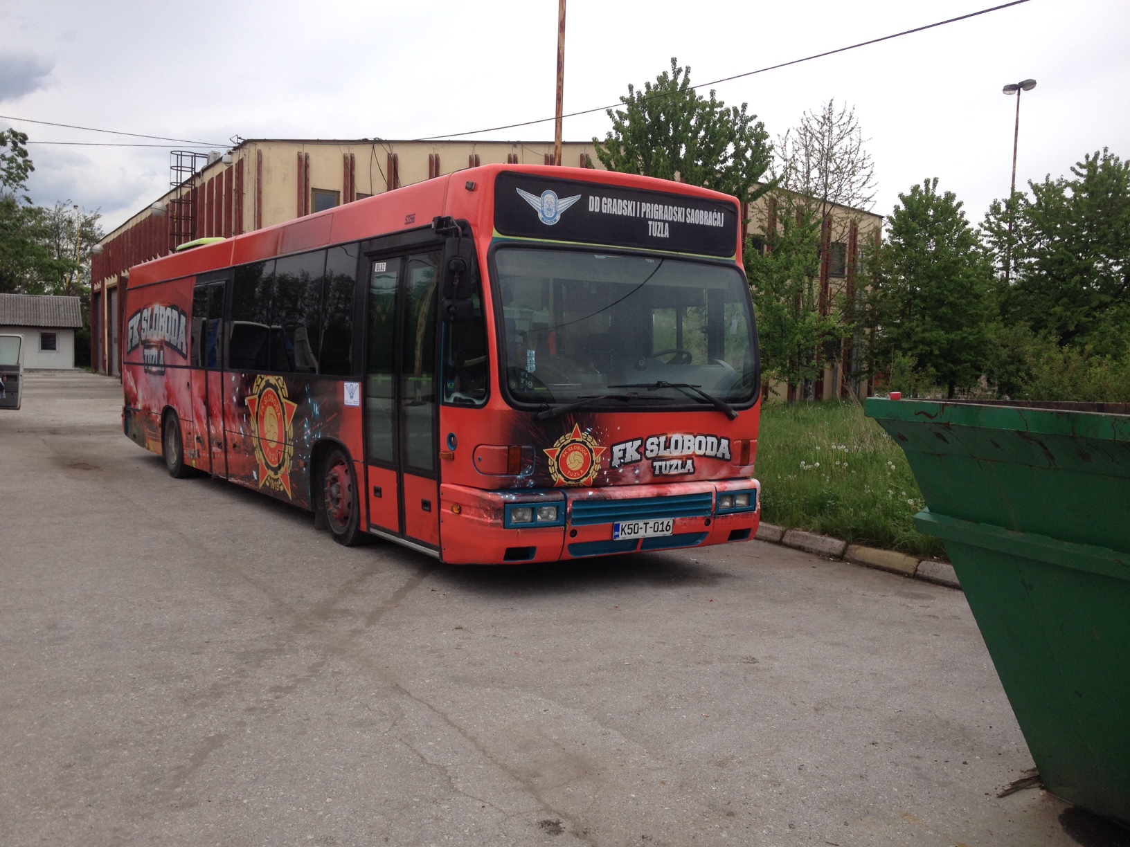 GiPS Tuzla brendirao autobus u znak podrške FK Slobodi